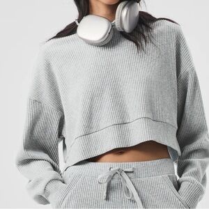❤️ ALO Yoga Muse Hoodie Sweater - Grey - Small